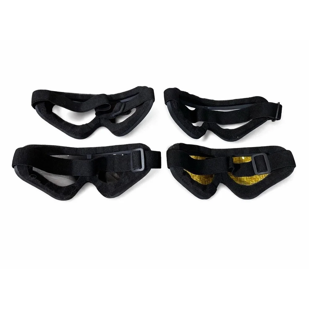 Dplus Goggles 4 Pack Tactical Cycling Ski ATV Glasses Smoke Clear Yellow Mirror